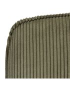 Grüner Drehsessel Agathe aus Kord, 72 x 63 x 83 cm