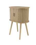 Contenitore ovale in legno Natural Agathe - 30x50x65cm