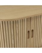 Contenitore ovale in legno Natural Agathe - 30x50x65cm