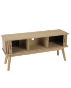 Meuble TV en bois Agathe naturel - 30x100x46cm