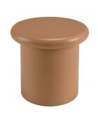 Tavolino rotondo in legno verniciato Agathe marrone - 40x40x35cm