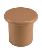 Tavolino rotondo in legno verniciato Agathe marrone - 40x40x35cm