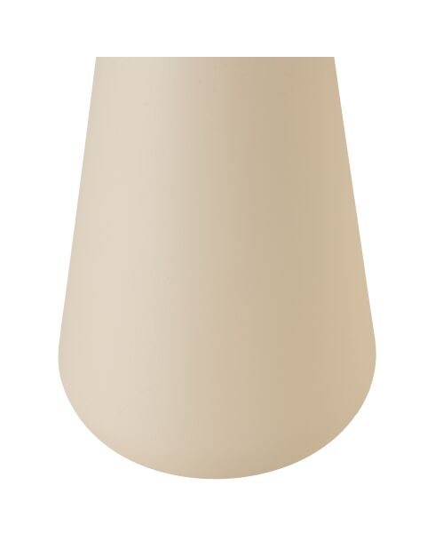 Table d'appoint plateau en manguier pied métal James ivoire - 40x40x52cm