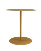 Table d'appoint ronde en acier Agathe marron - 40x40x43cm