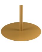 Table d'appoint ronde en acier Agathe marron - 40x40x43cm