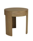 Table d'appoint ronde Ella design arrondi naturelle - 50x50x50.5cm