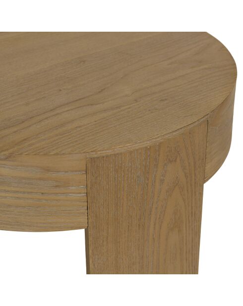 Table d'appoint ronde Ella design arrondi naturelle - 50x50x50.5cm