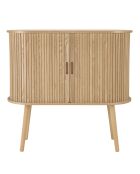 Buffet ovale en bois Agathe naturel - 33x80x76cm