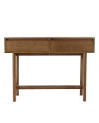 Console Mario 2 tiroirs décor motif arrondi naturelle - 33x110x80cm