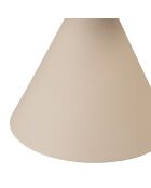 Ovaler Couchtisch, Mangoplatte, Metallbeine, James Ivory - 64x72x39cm