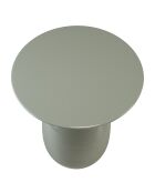 Table d'appoint ronde en métal émaillé James vert d'eau - 40x40x49cm