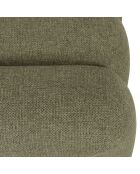 Panca in tessuto Agathe verde - 42x102,5x44 cm