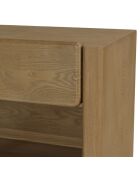 Comodino Ella con 1 cassetto arrotondato design naturale - 37x60x56cm