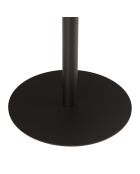 Table d'appoint ronde en bois Agathe pied noir naturelle - 35x35x40cm