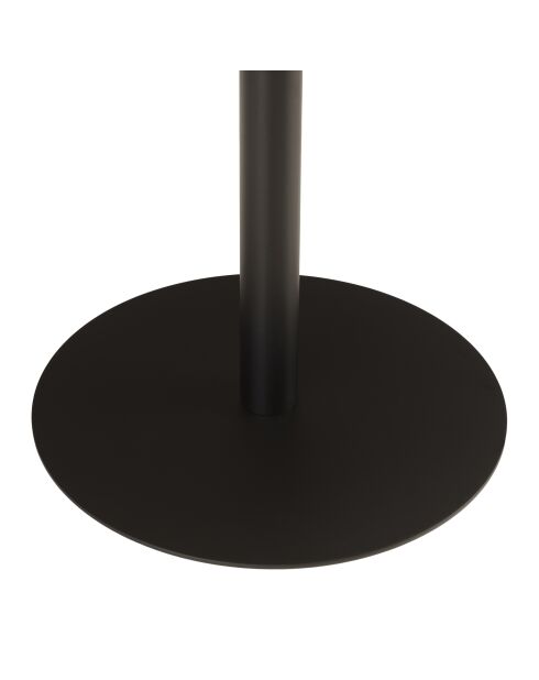 Table d'appoint ronde en bois Agathe pied noir naturelle - 35x35x40cm