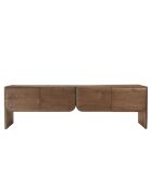 Porta TV Romy marrone mindi in legno a 4 ante - 48x200x60cm