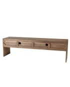 Porta TV Romy marrone mindi in legno a 4 ante - 48x200x60cm
