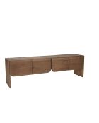 Porta TV Romy marrone mindi in legno a 4 ante - 48x200x60cm