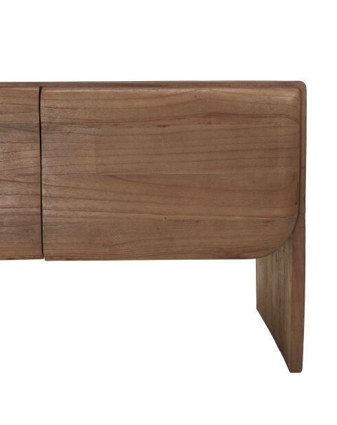 Porta TV Romy marrone mindi in legno a 4 ante - 48x200x60cm