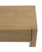 Console Ella 3 tiroirs design arrondi naturelle - 35.5x160x82cm