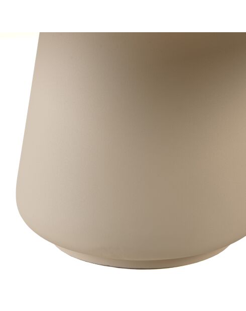 Table basse en manguier pied métal James ivoire - 70x70x37cm