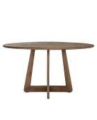 Table à manger ronde en bois de mindi Romy naturelle - 140x140x77cm