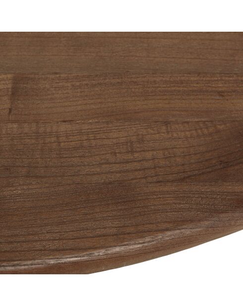 Table à manger ronde en bois de mindi Romy naturelle - 140x140x77cm