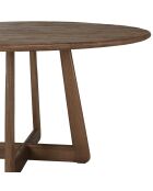 Table à manger ronde en bois de mindi Romy naturelle - 140x140x77cm