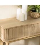 Console en bois Agathe naturelle - 30x80x78.5cm