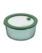 Lot de 3 boîtes de conservation rondes Aloe vertes - 40/65/95 cl