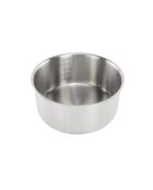Juego de 7 rascadores extraíbles en acero inoxidable 18/8 plateado por inducción