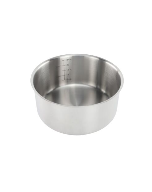 Juego de 7 rascadores extraíbles en acero inoxidable 18/8 plateado por inducción