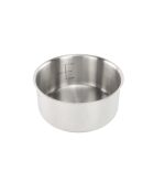 Juego de 7 rascadores extraíbles en acero inoxidable 18/8 plateado por inducción