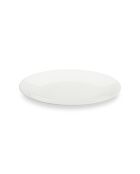 Lot de 6 assiettes plates Taidu II en bone china blanc - 26,7 cm