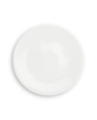 Lot de 6 assiettes plates Taidu II en bone china blanc - 26,7 cm