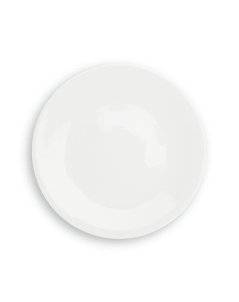 Lot de 6 assiettes plates Taidu II en bone china blanc - 26,7 cm