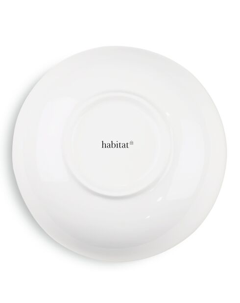 Saladier Taidu II en bone china blanc - 22,8 cm
