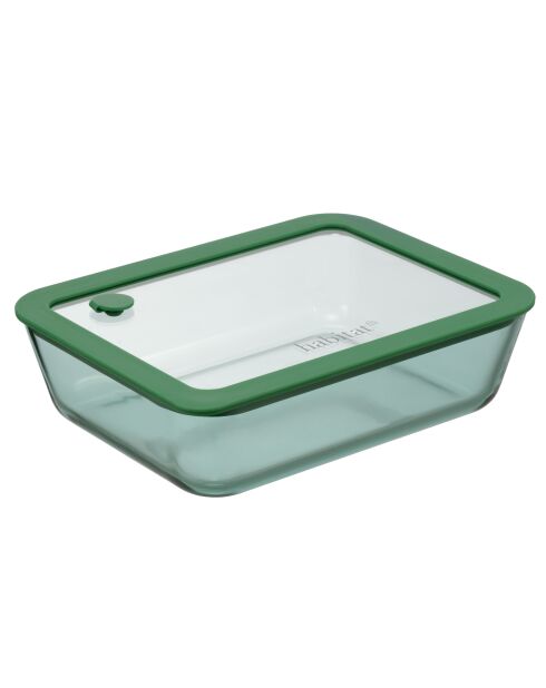 Lot de 3 boîtes de conservation rectangulaires Aloe vertes - 64/105/152 cl