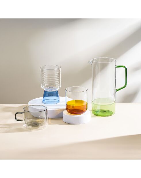 Carafe en verre Ambra vert - 100cl