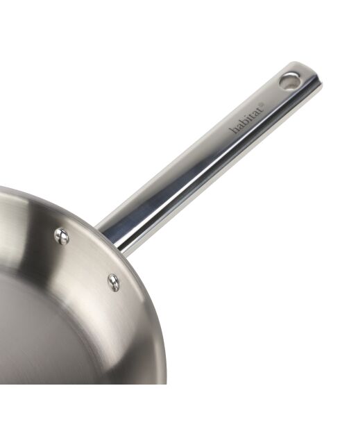 Sartén de acero inoxidable Épure silver - 28 cm/2,6 L