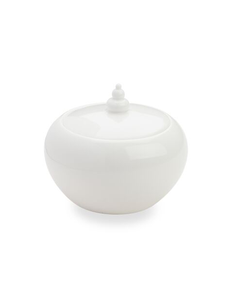 Sucrière Taidu II en bone china blanche - 28 cl