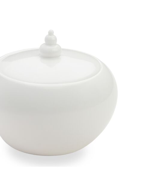 Sucrière Taidu II en bone china blanche - 28 cl