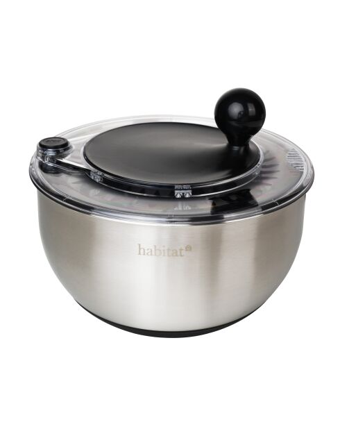 Salsa 2-in-1 slacentrifuge zwart zilver - Ø 24,5 cm
