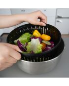 Salsa 2-in-1 slacentrifuge zwart zilver - Ø 24,5 cm