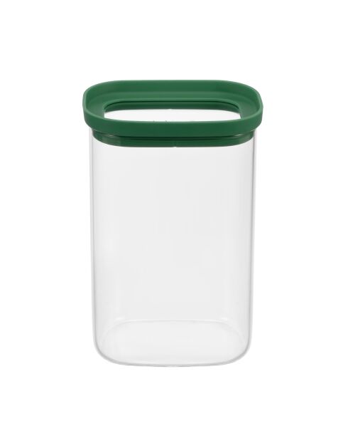 Lot de 3 bocaux de conservation alimentaire Aloe vert/transparent - 60/130/200 cl