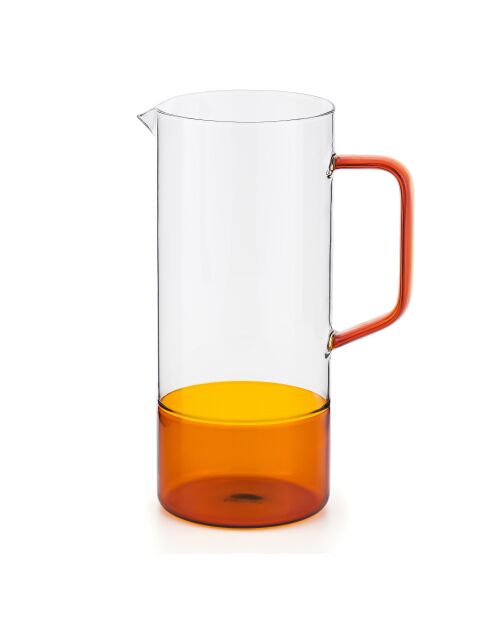 Carafe Ambra en verre orange - 100cl