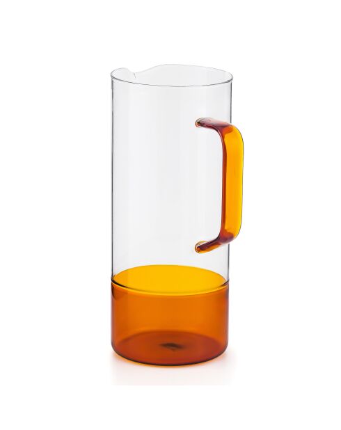 Carafe Ambra en verre orange - 100cl