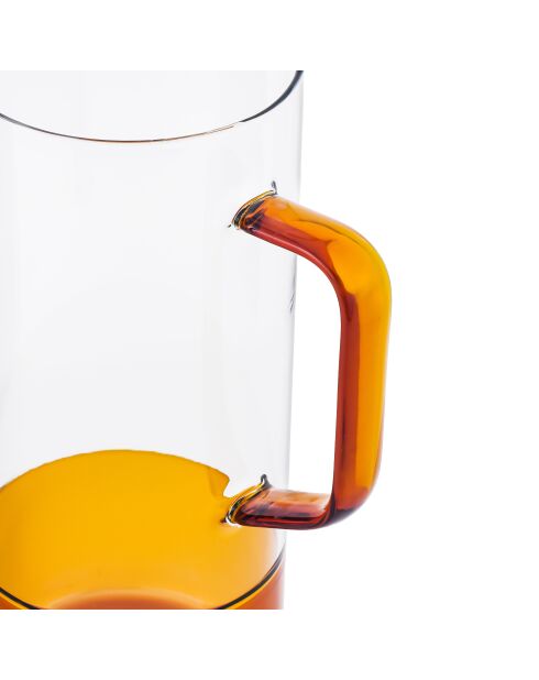Carafe Ambra en verre orange - 100cl