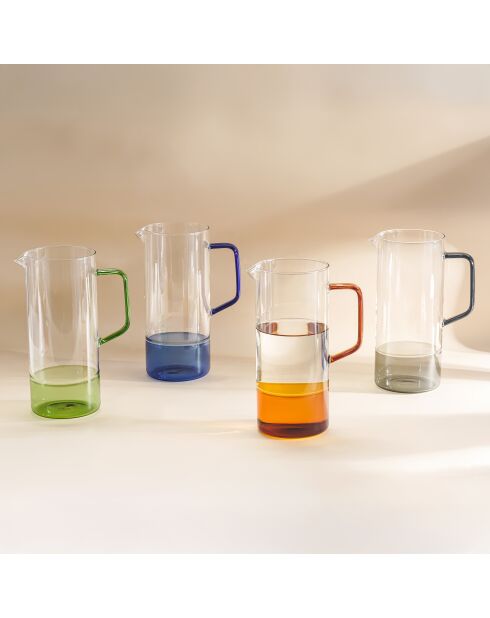 Carafe Ambra en verre orange - 100cl