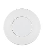 Lot de 6 assiettes plates Solène blanches - 27 cm